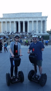 Cabell and me at the Lincoln Memorial, not looking like nerds at all.