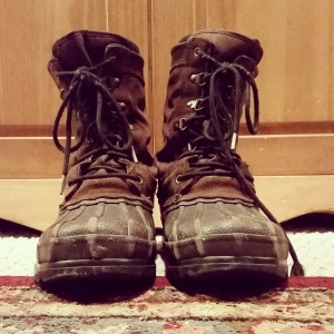 The boots Papa gave to Sam.