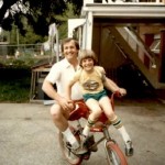 dad and me on bike